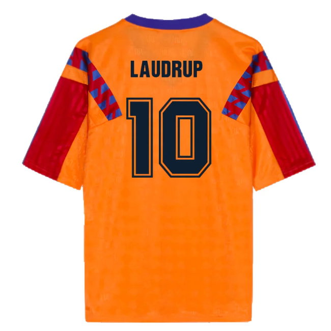 Meyba 1992 Barcelona Reissue Away Shirt (Laudrup 10)-SoccerKits Hub | Buy Soccer Jerseys Online